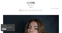 Desktop Screenshot of lafemmeportrait.com