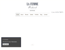 Tablet Screenshot of lafemmeportrait.com